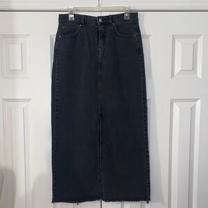 Next Black Denim Maxi Skirt size 4